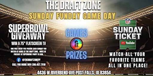 Sunday Funday Game Day @ The Draft Zone! | The Draft Zone