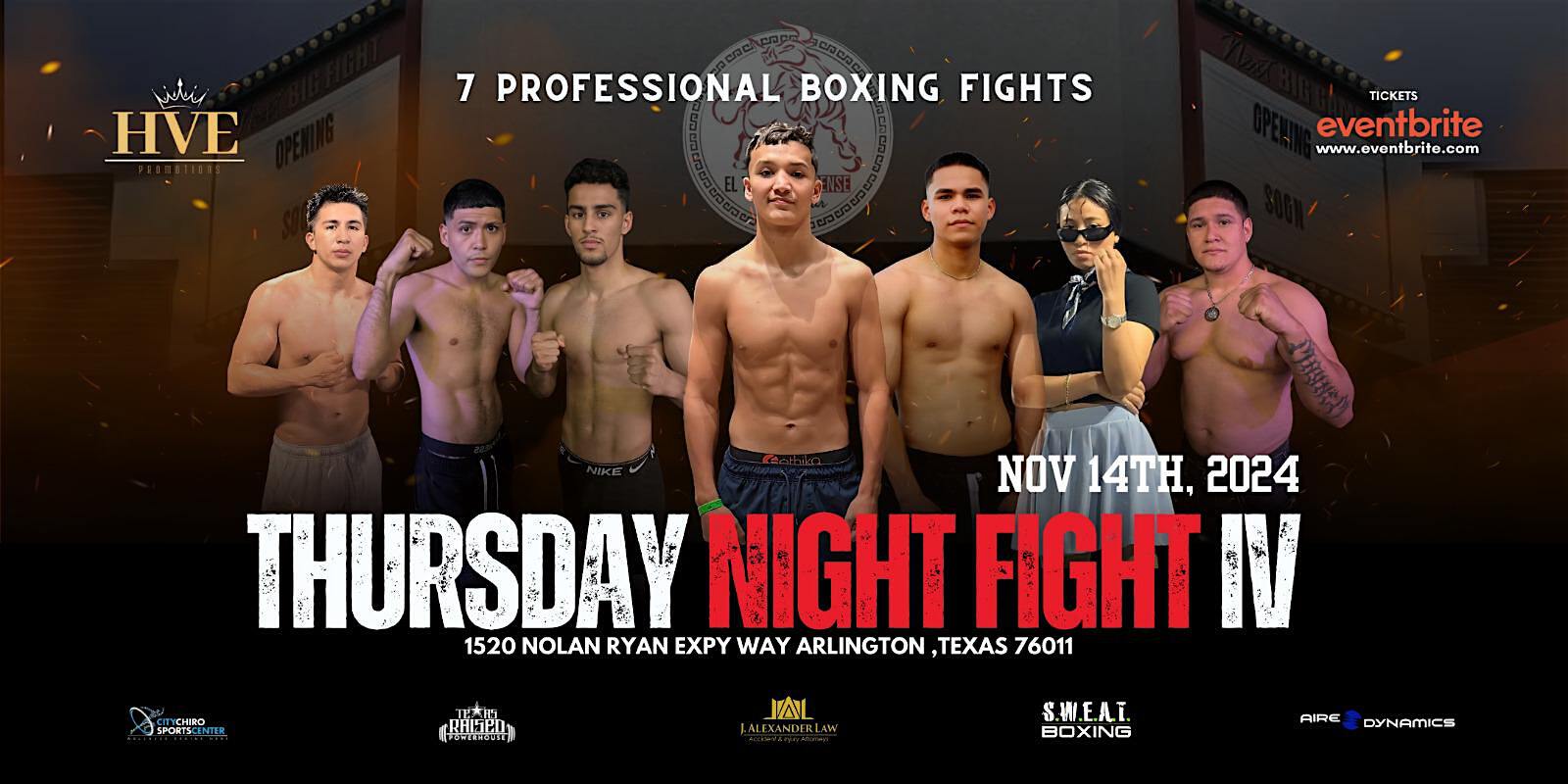 THURSDAY NIGHT FIGHTS IV PRO BOXING | KO Live DFW