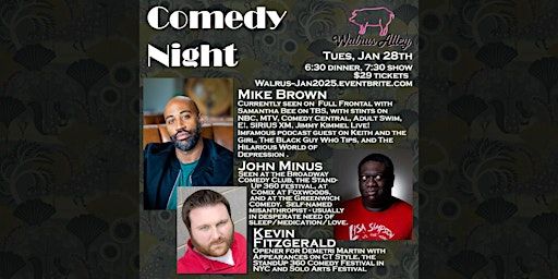 January Comedy Night at Walrus Alley | Walrus Alley Restaurant