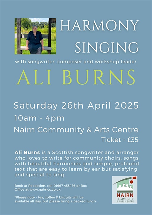 Harmony Singing Workshop Nairn Community Arts Centre Tickets