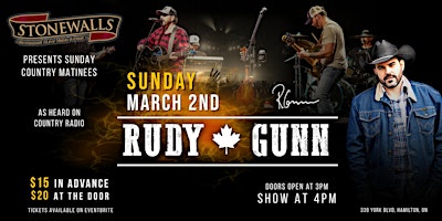 Rudy Gunn - Live at Stonewalls Hamilton | Stonewalls Restobar