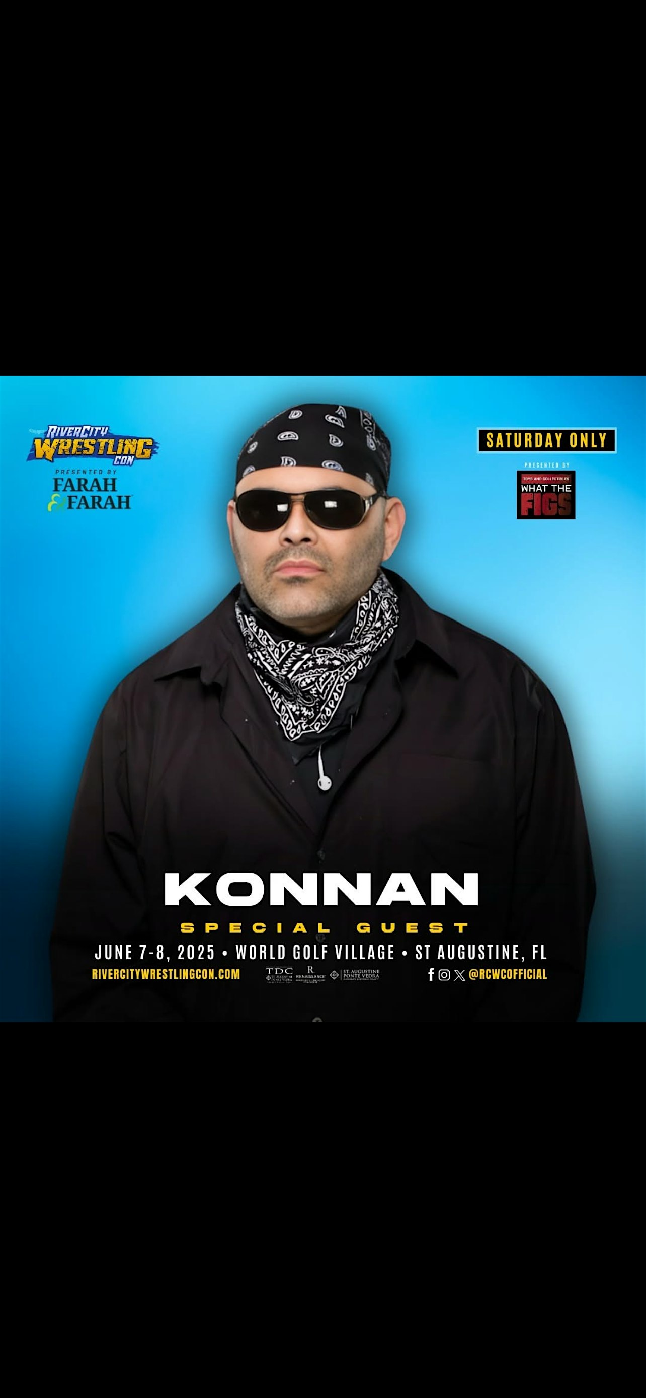Konnan Meet & Greet River City Wrestling Con | 500 S Legacy Trail