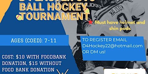 D4 EASTER 3V3 BALL HOCKEY TOURNAMENT | St. Francis Xavier Sports Centre