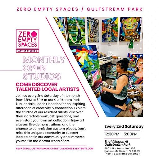 Zero Empty Spaces (Gulfstream Park/Hallandale Beach) Open Studios | Zero Empty Spaces #11 - Gulfstream Park (Hallandale Beach, FL)