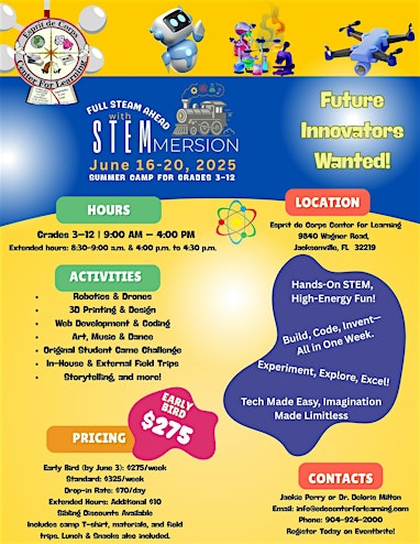 2025 STEM CAMP | 9840 Wagner Rd