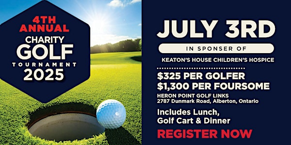 EN 2025 CHARITY GOLF TOURNAMENT Sponsorship | Heron Point Golf Links