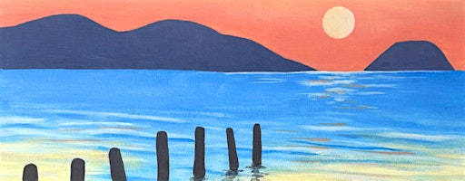 Sip & Paint at Porto Lounge Fishponds, Bristol - "Weston Beach" | Porto Lounge
