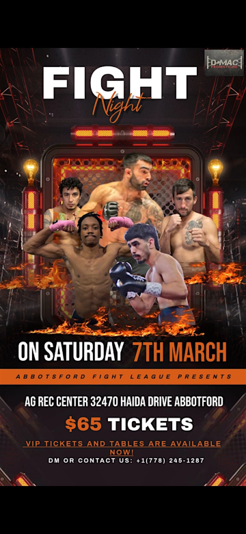 Abbotsford Fight League 2 | 32470 Haida Dr