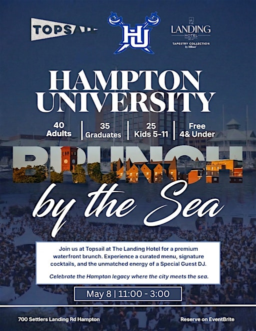 Hampton Unversity Graduation Brunch | The Landing at Hampton Marina, Tapestry Collection by Hilton