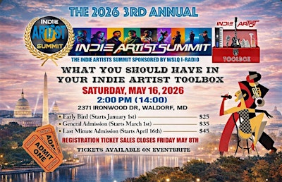 WSLQ's 3rd Annual Indie Artist Summit | 2371 Ironwood Dr