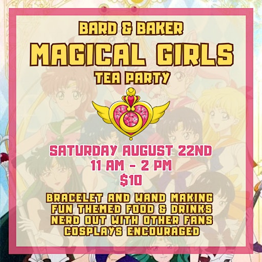 Magical Girls Tea Party at Bard & Baker | Bard and Baker Board Game Cafe