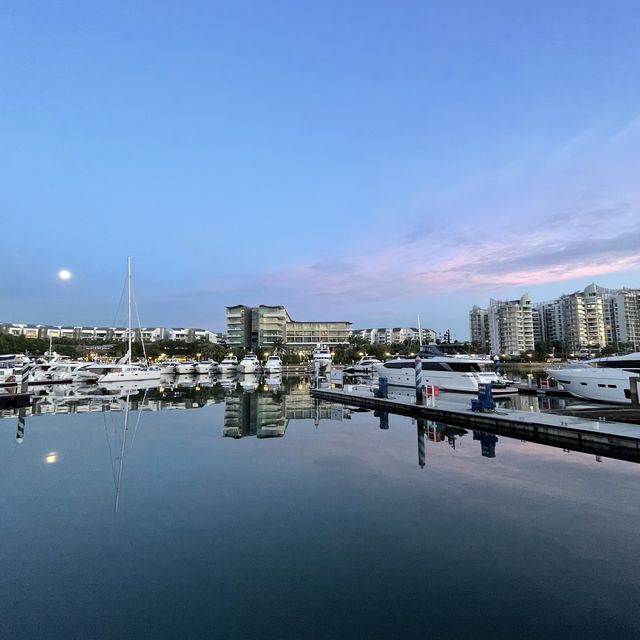 Sentosa Cove jetty sunset