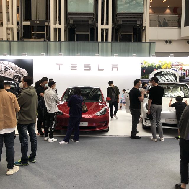 Tesla電車展 大小朋友都岩