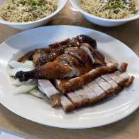 Awesome roasted duck and pork