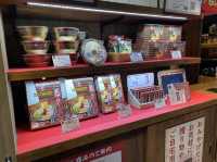 福岡空港。保安検査場内にあるラーメン『一蘭』