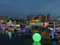 Christmas floats at Quayside Isle