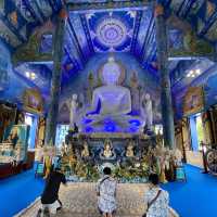 Blue temple in Chiang Rai, Thailand 