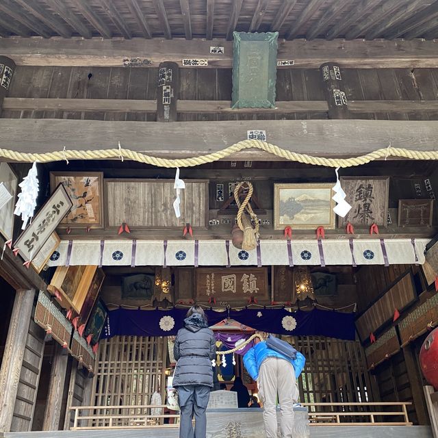 河口浅間神社の拝殿