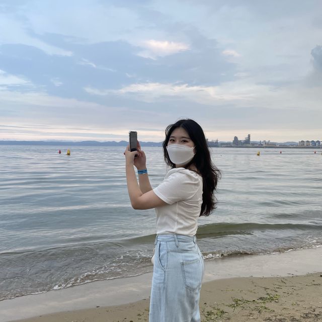 노을이 아름답고 모래가 고와서 자꾸만 걷고 싶은 '영일대해수욕장'