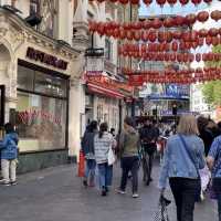 英國倫敦遊記 China Town 富有滿滿特色的紅色燈籠 