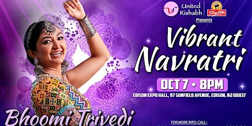 JIGARDAN GADHVI - OCT 6 & BHOOMI TRIVEDI - OCT 7 - VIBRANT NAVRATRI | New Jersey Convention and Exposition Center