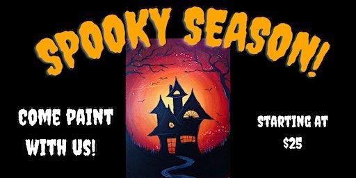Halloween Theme Paint Party | Canvases With Candace