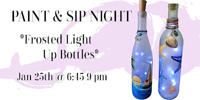 Frosted Wine Bottle Paint Night | Winston's On The Green