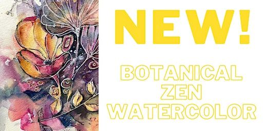 Botanical Zen Watercolor with Paula Crandell (Adult-Painting) | Gilchrist Learning Center