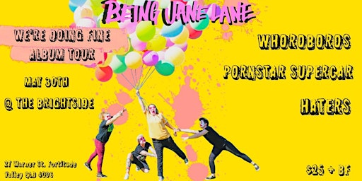 BEING JANE LANE "WE'RE DOING FINE" ALBUM TOUR | The Brightside