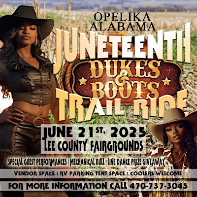 Dukes and boots trailride and BBQ | Lee County Fairgrounds