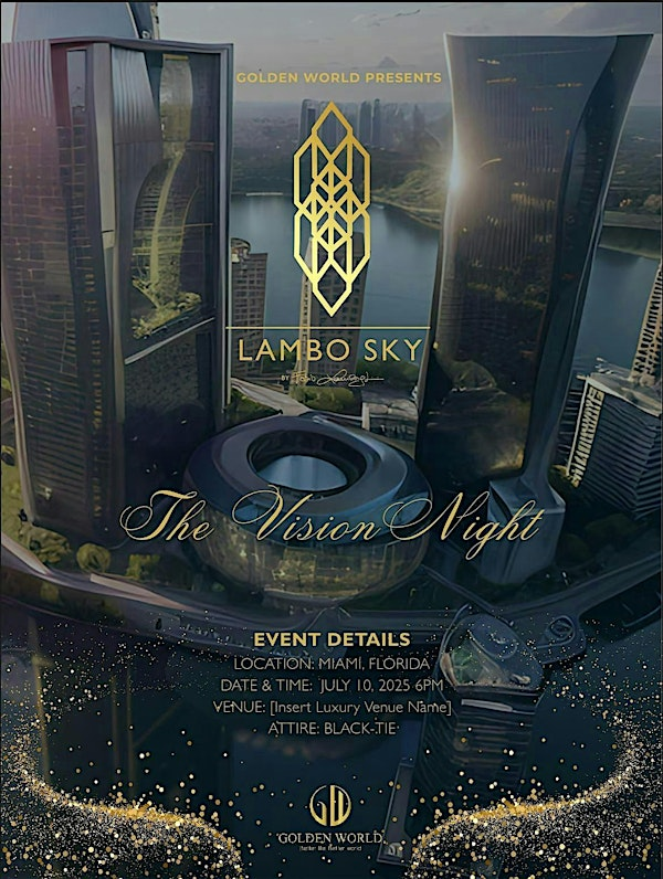 Lambo Sky Vision Night | Trump National Doral Miami