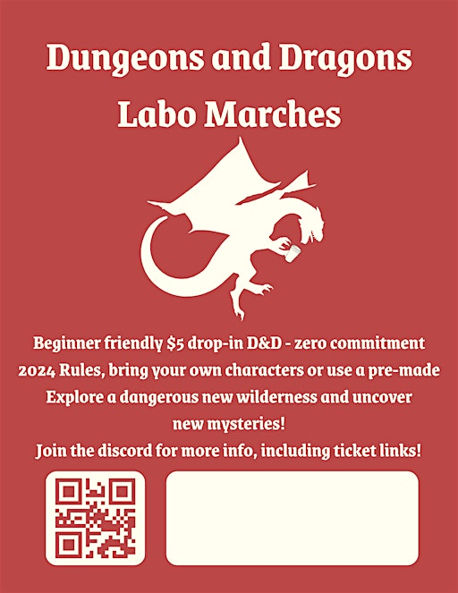 Dungeons and Dragons: Labo Marches (7th April 2026) | Labo Coffee YEG ...