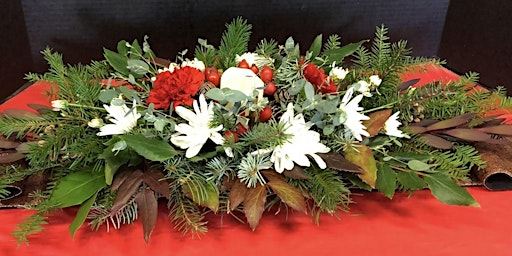 Canada Day Floral arrangement | Darts Hill Garden Park - Maple Activity Center