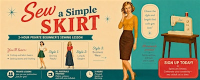 Learn to Sew  a Simple Skirt (Victoria) | 864 Queens Ave