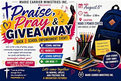 Praise, Pray and Giveaway!! | Lake Charles Ward 3 Recreation