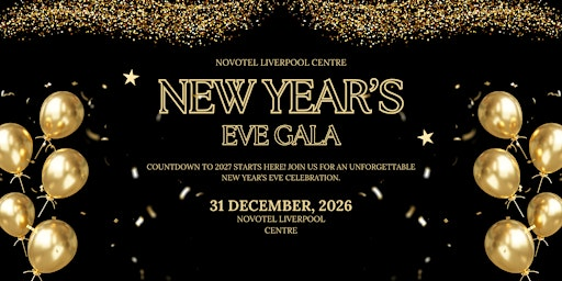 New Year's Eve Gala 2026 | Novotel Liverpool Centre