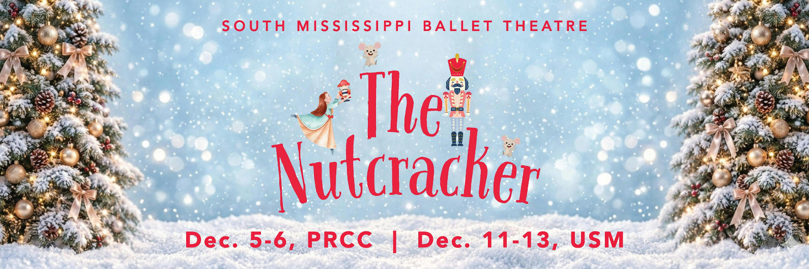 The Nutcracker presented by South Mississippi Ballet Theatre | Mannoni Performing Arts Center, Hattiesburg, MS 39401, USA