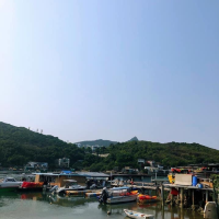 好像一個布袋的海灣