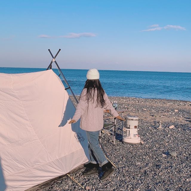 조용하고 좋은 울산 노지캠핑 "주전해수욕장"