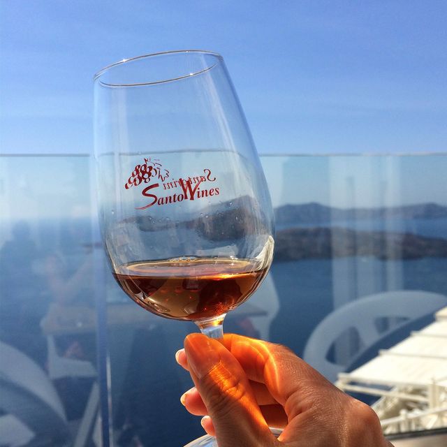 希臘Santorini🍷 Santo Winery wine tasting 