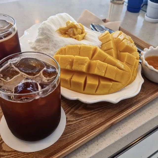 특이한 실타래 빙수를 파는 안성 카페💛