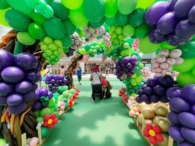 Massive balloon theme park play space