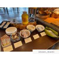 朝ごはんは、野菜多めのビュッフェが嬉しい🍱