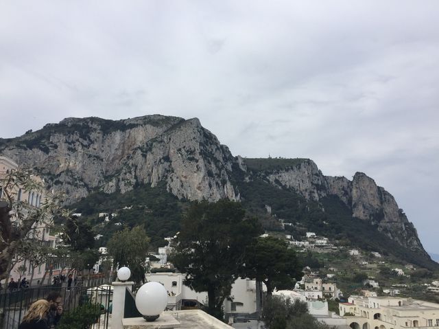 Walking during a fall day in Capri 