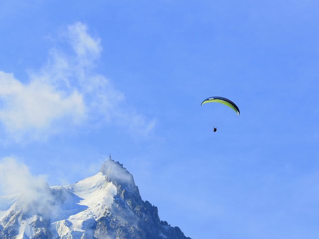 阿爾卑斯山小鎮法國夏慕尼