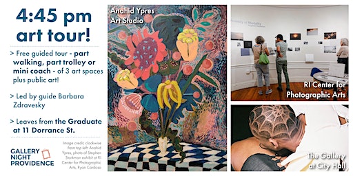 September Gallery Night Providence 4:45 pm Combined Walking + Vehicle Tour! | Graduate Providence