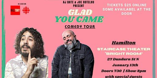 AJ Bate & Joe Botelho LIVE! In Hamilton | Glad You Came Tour | The Staircase