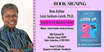 Book Signing #2 | Emily Fowler Central Library, 502 Oakland St, Denton, TX 76201, USA