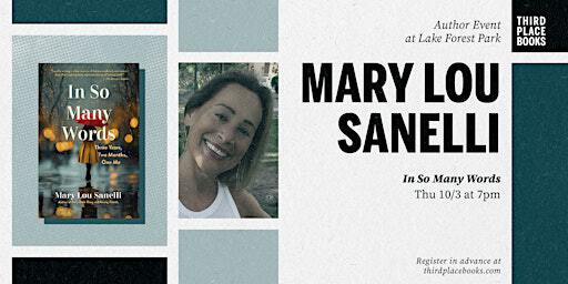 Mary Lou Sanelli presents 'In So Many Words' | Third Place Books