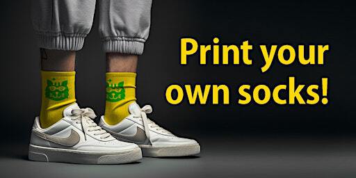Print your own socks in November and December | Siebdruckatelier Drucksalon